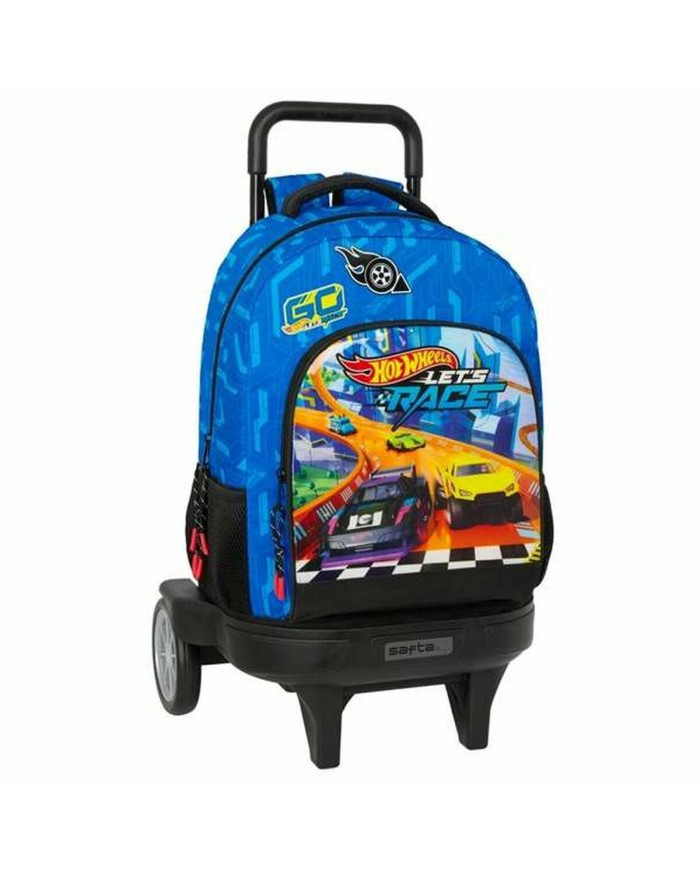 Zaino Scuola Hot Wheels Let's race Azzurro Nero 33 x 45 x 22 cm Zaino Scuola Hot Wheels Let's race Azzurro Nero 33 x 45 x 22 cm