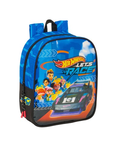 Zaino Scuola Hot Wheels Let's race Azzurro Nero 22 x 27 x 10 cm Zaino Scuola Hot Wheels Let's race Azzurro Nero 22 x 27 x 10 cm