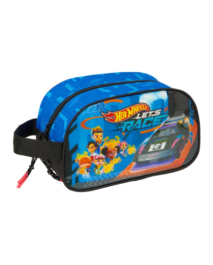 Necessaire da Viaggio Hot Wheels Let's race Azzurro Nero 26 x 15 x 12 cm