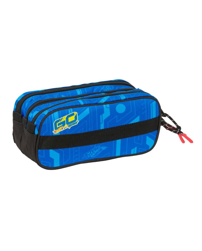 Portaoggetti Triplo Hot Wheels Let's race Azzurro Nero 21,5 x 10 x 8 cm