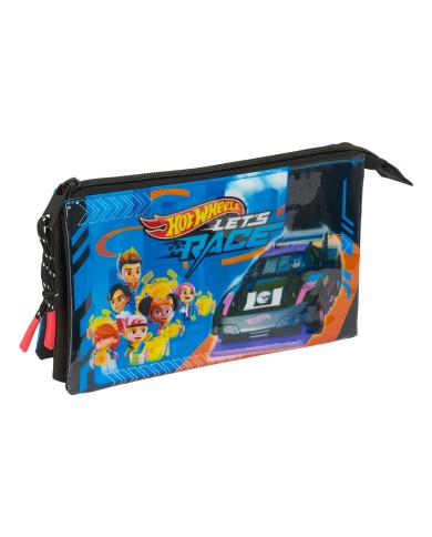 Portaoggetti Triplo Hot Wheels Let's race Azzurro Nero 22 x 12 x 3 cm Portaoggetti Triplo Hot Wheels Let's race Azzurro Nero 22 x 12 x 3 cm