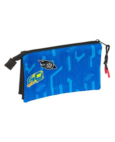 Portaoggetti Triplo Hot Wheels Let's race Azzurro Nero 22 x 12 x 3 cm Portaoggetti Triplo Hot Wheels Let's race Azzurro Nero 22 x 12 x 3 cm