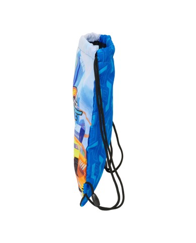 Zainetto con Cordini Hot Wheels Let's race Azzurro Nero 26 x 34 x 1 cm