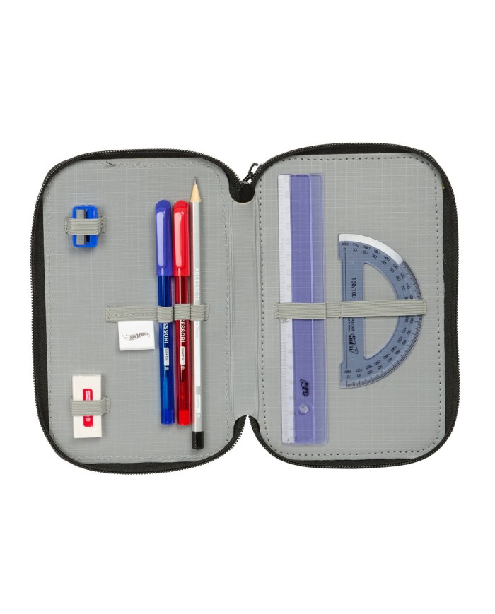 Plumier Triplo Hot Wheels Let's race Azzurro Nero 12,5 x 19,5 x 5,5 cm 37 Pezzi Plumier Triplo Hot Wheels Let's race Azzurro Nero 12,5 x 19,5 x 5,5 cm 37 Pezzi