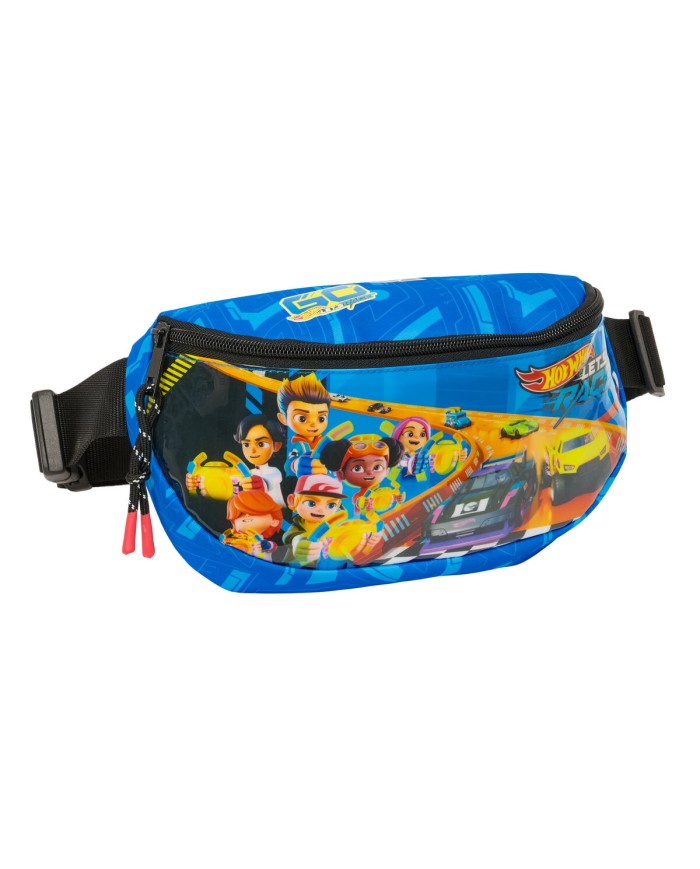 Marsupio Hot Wheels Let's race Azzurro Nero 23 x 14 x 9 cm