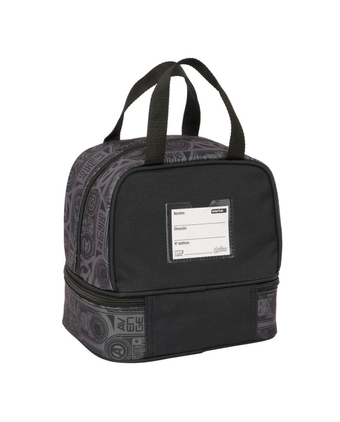 Portamerenda The Avengers Vendetta Nero 20 x 20 x 15 cm Portamerenda The Avengers Vendetta Nero 20 x 20 x 15 cm