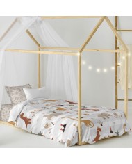 Set di copripiumino HappyFriday Moshi Moshi Dino Family Multicolore Singolo 2 Pezzi