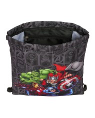 Zainetto con Cordini The Avengers Vendetta Nero 26 x 34 x 1 cm