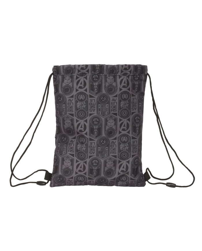 Zainetto con Cordini The Avengers Vendetta Nero 26 x 34 x 1 cm