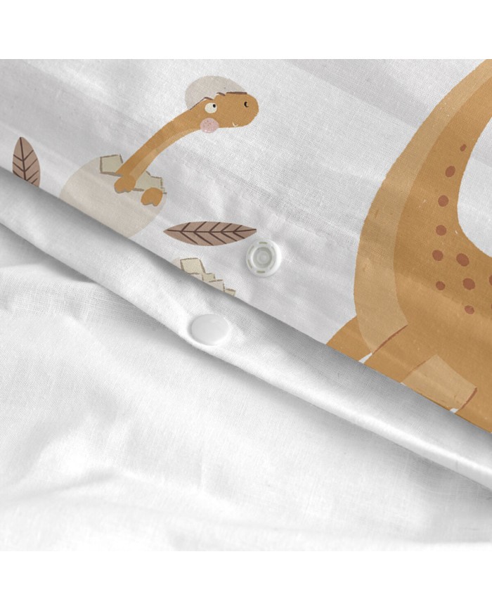 Set di copripiumino HappyFriday Moshi Moshi Dino Family Multicolore 2 Pezzi