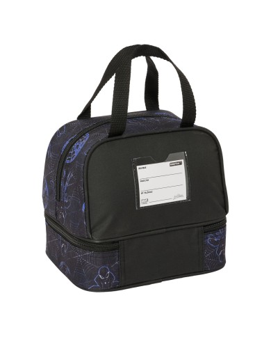 Portamerenda Spider-Man Attack Nero 20 x 20 x 15 cm Portamerenda Spider-Man Attack Nero 20 x 20 x 15 cm