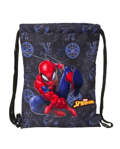 Zainetto con Cordini Spider-Man Attack Nero 26 x 34 x 1 cm