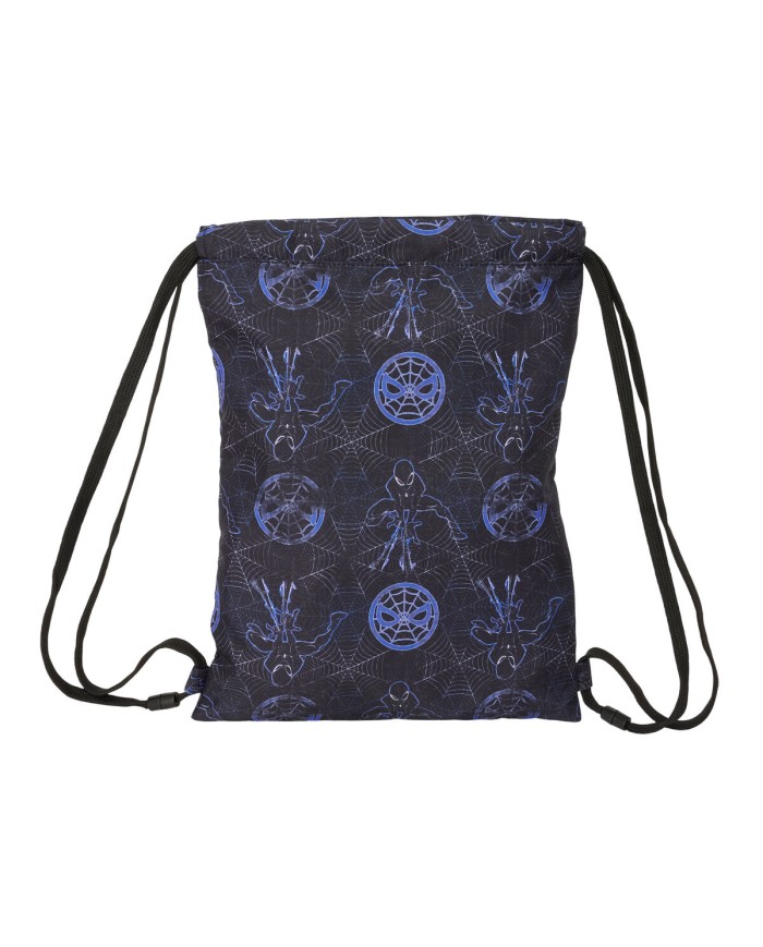 Zainetto con Cordini Spider-Man Attack Nero 26 x 34 x 1 cm Zainetto con Cordini Spider-Man Attack Nero 26 x 34 x 1 cm