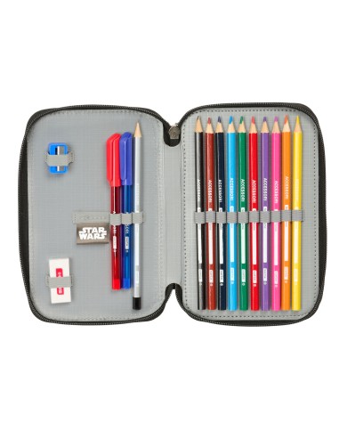 Astuccio Doppio Star Wars Rebellion Nero 12.5 x 19.5 x 4 cm Astuccio Doppio 29 Pezzi Astuccio Doppio Star Wars Rebellion Nero 12.5 x 19.5 x 4 cm Astuccio Doppio 29 Pezzi