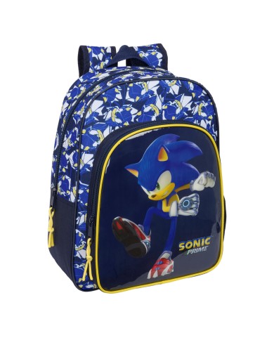 Zaino Scuola Sonic City Azzurro 26 x 34 x 11 cm
