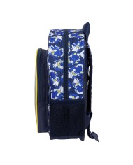 Zaino Scuola Sonic City Azzurro 26 x 34 x 11 cm