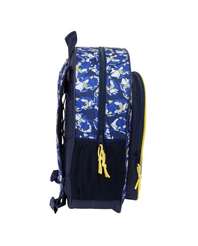 Zaino Scuola Sonic City Azzurro 32 x 38 x 12 cm