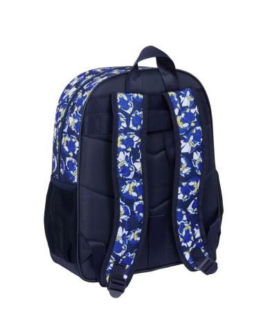 Zaino Scuola Sonic City Azzurro 32 x 38 x 12 cm