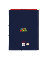 Raccoglitore ad anelli Super Mario Trick Rosso Blu scuro A4 26 x 33.5 x 2.5 cm