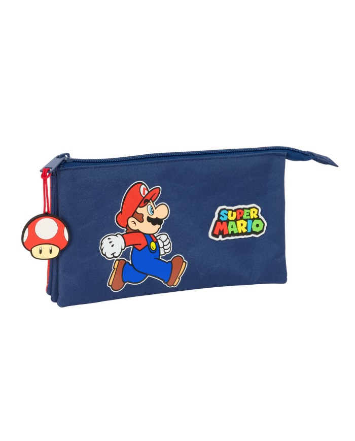 Portaoggetti Triplo Super Mario Trick Rosso Blu scuro 22 x 12 x 3 cm Portaoggetti Triplo Super Mario Trick Rosso Blu scuro 22 x 12 x 3 cm