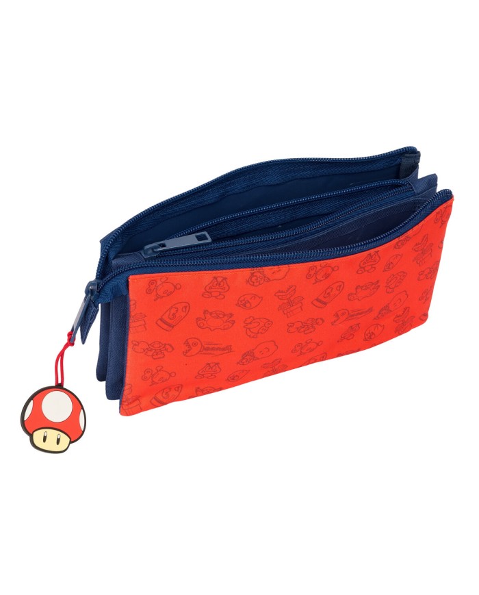Portaoggetti Triplo Super Mario Trick Rosso Blu scuro 22 x 12 x 3 cm Portaoggetti Triplo Super Mario Trick Rosso Blu scuro 22 x 12 x 3 cm