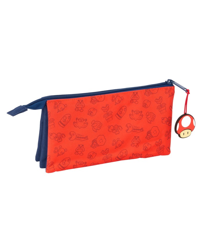 Portaoggetti Triplo Super Mario Trick Rosso Blu scuro 22 x 12 x 3 cm Portaoggetti Triplo Super Mario Trick Rosso Blu scuro 22 x 12 x 3 cm