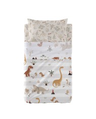 Lenzuolo con angoli HappyFriday Mini savanna Bianco Multicolore 70 x 140 x 14 cm Lenzuolo con angoli HappyFriday Mini savanna Bianco Multicolore 70 x 140 x 14 cm