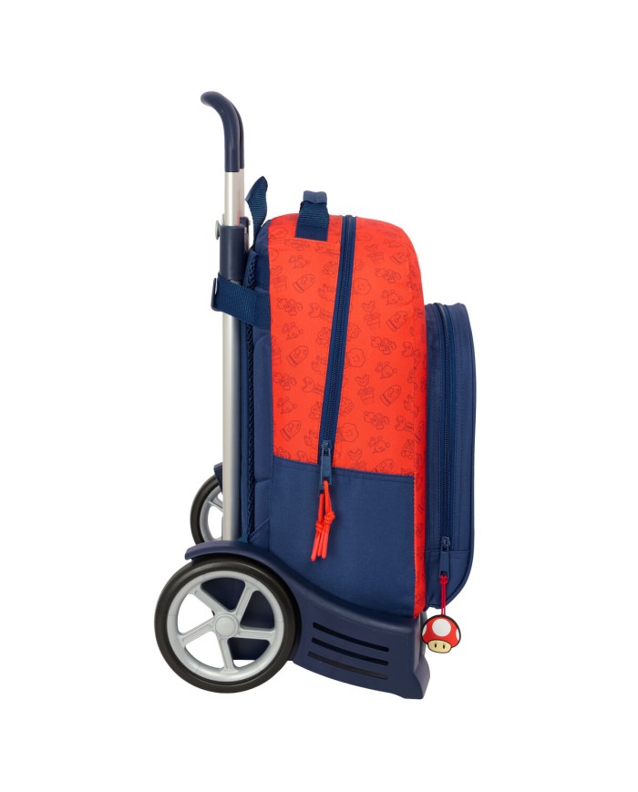 Trolley per la Scuola Super Mario Trick Rosso Blu scuro 32 x 42 x 15 cm Trolley per la Scuola Super Mario Trick Rosso Blu scuro 32 x 42 x 15 cm