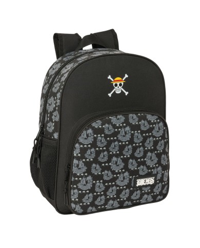 Zaino Scuola One Piece Pirates Nero 32 x 38 x 12 cm Zaino Scuola One Piece Pirates Nero 32 x 38 x 12 cm