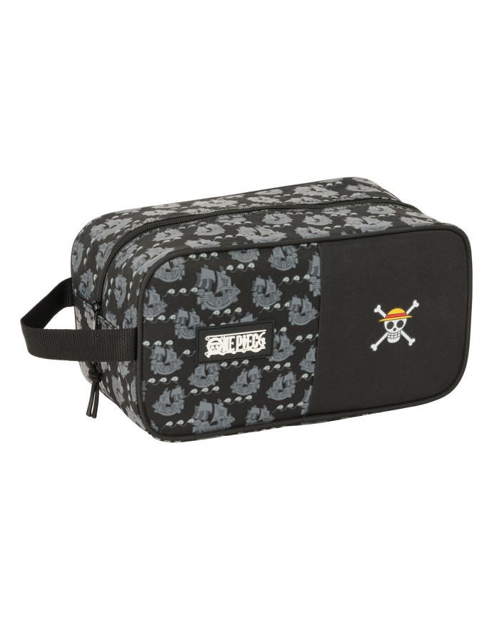 Necessaire One Piece Pirates Nero 29 x 15 x 14 cm Necessaire One Piece Pirates Nero 29 x 15 x 14 cm