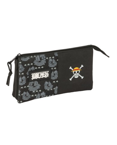 Necessaire One Piece Pirates Nero 22 x 12 x 3 cm Necessaire One Piece Pirates Nero 22 x 12 x 3 cm