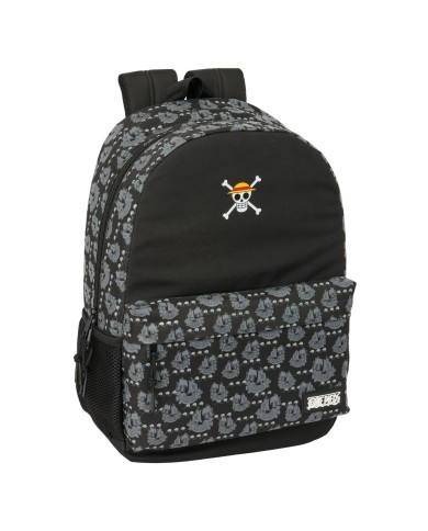 Zaino Scuola One Piece Pirates Nero 30 x 46 x 14 cm Zaino Scuola One Piece Pirates Nero 30 x 46 x 14 cm