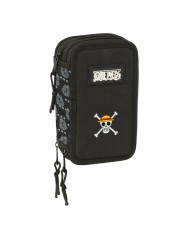 Plumier Triplo One Piece Pirates Nero 12,5 x 19,5 x 5,5 cm 37 Pezzi Plumier Triplo One Piece Pirates Nero 12,5 x 19,5 x 5,5 cm 37 Pezzi