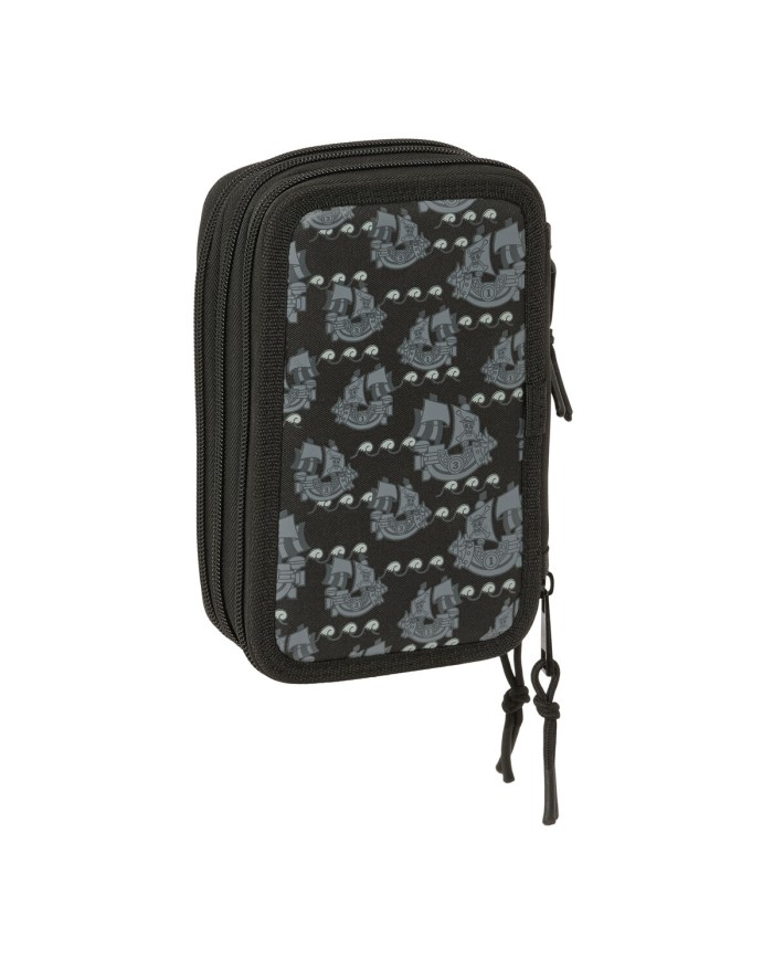 Plumier Triplo One Piece Pirates Nero 12,5 x 19,5 x 5,5 cm 37 Pezzi Plumier Triplo One Piece Pirates Nero 12,5 x 19,5 x 5,5 cm 37 Pezzi