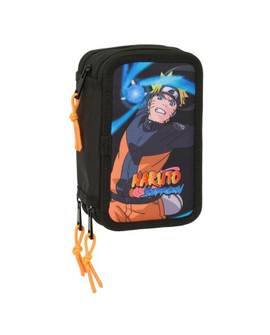 Plumier Triplo Naruto Nero 12,5 x 19,5 x 5,5 cm 37 Pezzi Plumier Triplo Naruto Nero 12,5 x 19,5 x 5,5 cm 37 Pezzi