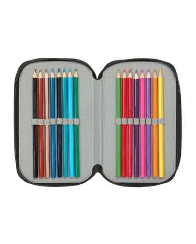 Plumier Triplo Naruto Nero 12,5 x 19,5 x 5,5 cm 37 Pezzi Plumier Triplo Naruto Nero 12,5 x 19,5 x 5,5 cm 37 Pezzi