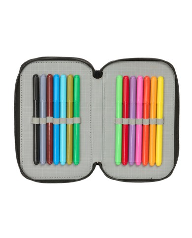 Plumier Triplo Naruto Nero 12,5 x 19,5 x 5,5 cm 37 Pezzi Plumier Triplo Naruto Nero 12,5 x 19,5 x 5,5 cm 37 Pezzi