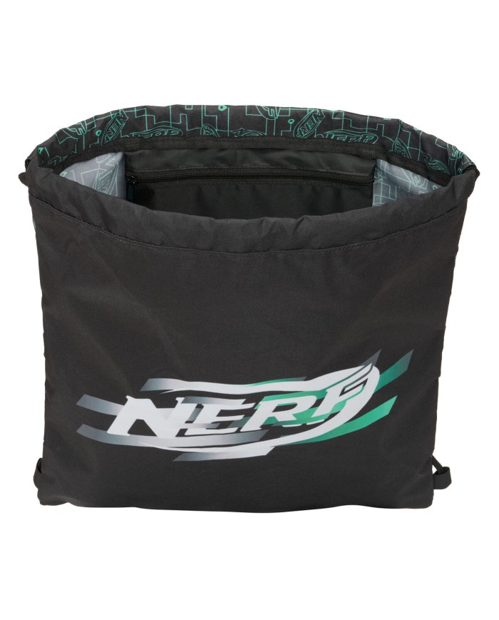 Zainetto con Cordini Nerf Game Nero 35 x 40 x 1 cm