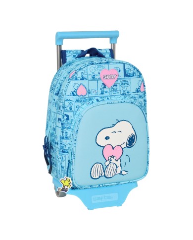 Trolley per la Scuola Snoopy Love Azzurro 26 x 11 x 67 cm 26 x 34 x 11 cm Trolley per la Scuola Snoopy Love Azzurro 26 x 11 x 67 cm 26 x 34 x 11 cm