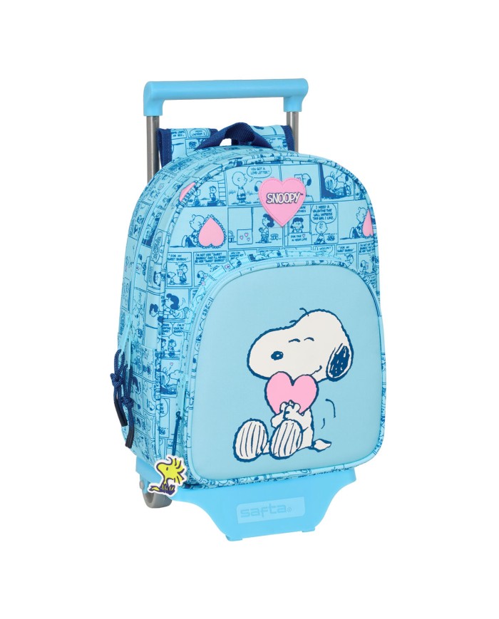 Trolley per la Scuola Snoopy Love Azzurro 26 x 11 x 67 cm 26 x 34 x 11 cm Trolley per la Scuola Snoopy Love Azzurro 26 x 11 x 67 cm 26 x 34 x 11 cm