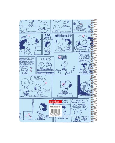 Agenda Snoopy Love Azzurro A5 80 Pagine Agenda Snoopy Love Azzurro A5 80 Pagine