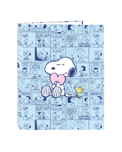 Raccoglitore ad anelli Snoopy Love Azzurro A4 26.5 x 33 x 4 cm Raccoglitore ad anelli Snoopy Love Azzurro A4 26.5 x 33 x 4 cm