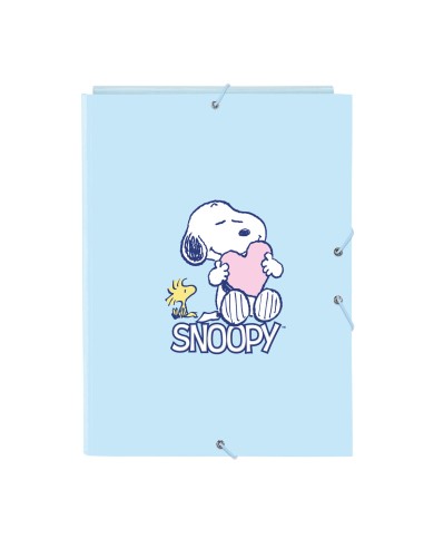 Raccoglitore ad anelli Snoopy Love Azzurro A4 26 x 33.5 x 2.5 cm Raccoglitore ad anelli Snoopy Love Azzurro A4 26 x 33.5 x 2.5 cm