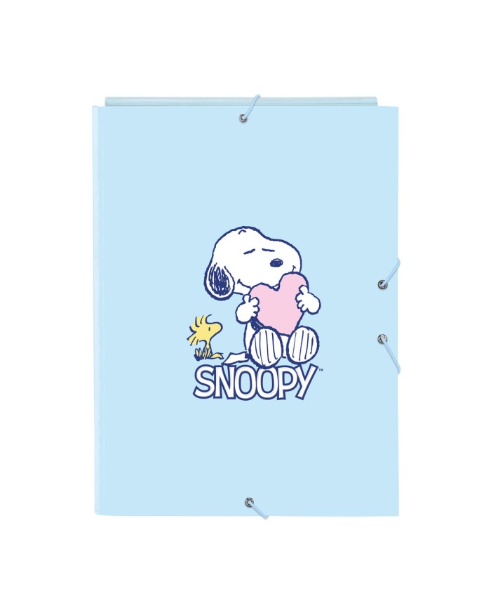 Raccoglitore ad anelli Snoopy Love Azzurro A4 26 x 33.5 x 2.5 cm Raccoglitore ad anelli Snoopy Love Azzurro A4 26 x 33.5 x 2.5 cm