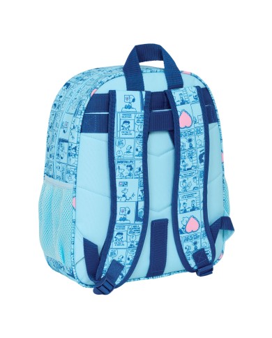 Zaino Scuola Snoopy Love Azzurro 32 x 38 x 12 cm Zaino Scuola Snoopy Love Azzurro 32 x 38 x 12 cm