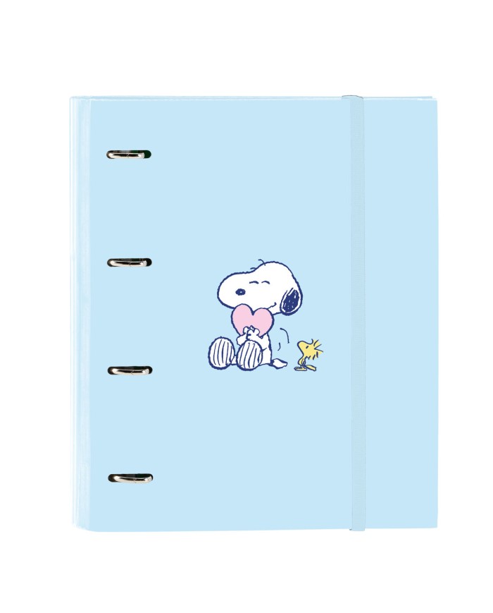 Raccoglitore ad anelli Snoopy Love Azzurro 27 x 32 x 3.5 cm Raccoglitore ad anelli Snoopy Love Azzurro 27 x 32 x 3.5 cm