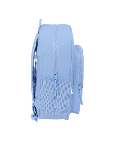 Zaino Scuola Smiley Joyful Azzurro Multicolore 32 x 38 x 12 cm Zaino Scuola Smiley Joyful Azzurro Multicolore 32 x 38 x 12 cm