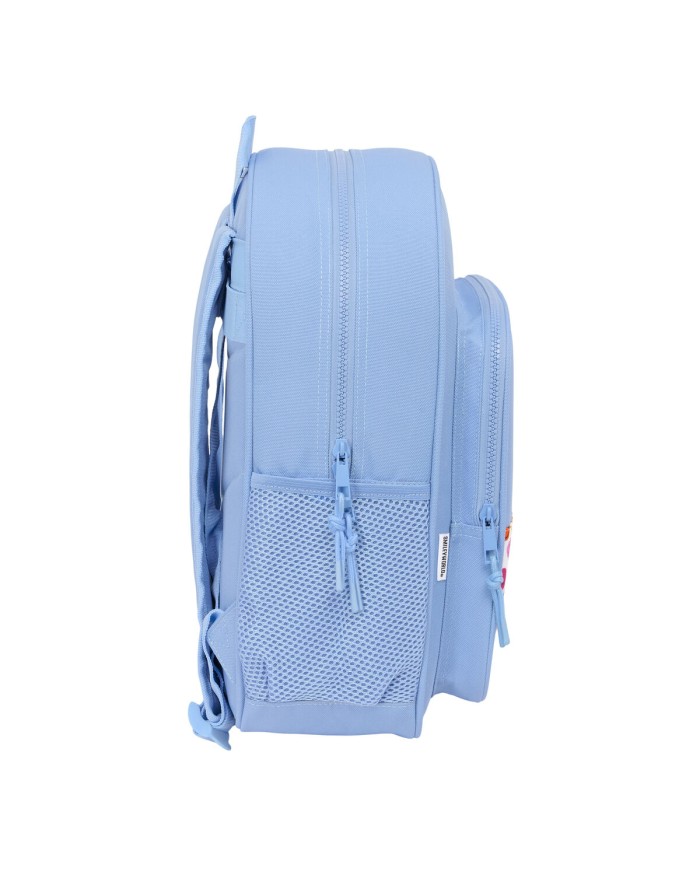 Zaino Scuola Smiley Joyful Azzurro Multicolore 32 x 38 x 12 cm Zaino Scuola Smiley Joyful Azzurro Multicolore 32 x 38 x 12 cm