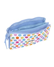 Necessaire Smiley Joyful Multicolore Azzurro Chiaro 22 x 12 x 3 cm Necessaire Smiley Joyful Multicolore Azzurro Chiaro 22 x 12 x 3 cm