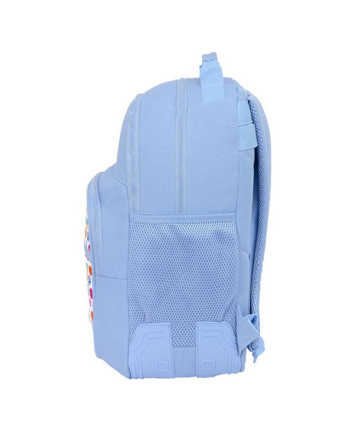 Zaino Scuola Smiley Joyful Azzurro Multicolore 32 x 42 x 15 cm Zaino Scuola Smiley Joyful Azzurro Multicolore 32 x 42 x 15 cm